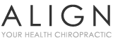 The Align Your Health Chiropractic website scrolling logo